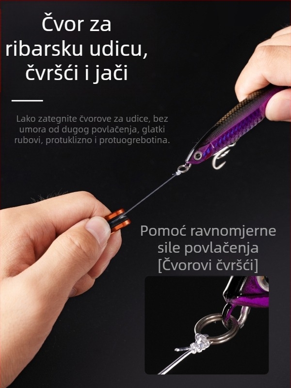 Izvlakač prstenova za ribolovnu strunu od aluminijske legure, protuklizni izvlakač ribolovne strune, prijenosni veleprodaja