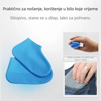 Silikonske navlake za cipele za muškarce i žene, neklizajuće, otporne na habanje, vodootporne navlake za cipele, zadebljane, putne, vanjske, vodootporne navlake za cipele, veleprodaja