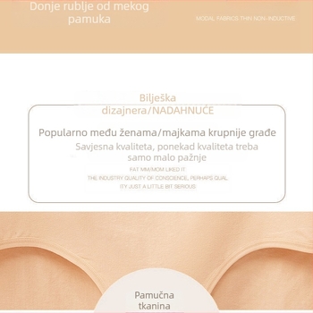 Donje rublje ekstra velike veličine za žene 100-150 kg, gaćice za mame od čistog pamuka plus debljina, uvećane postporođajne gaćice debljine mm, ekstra velike