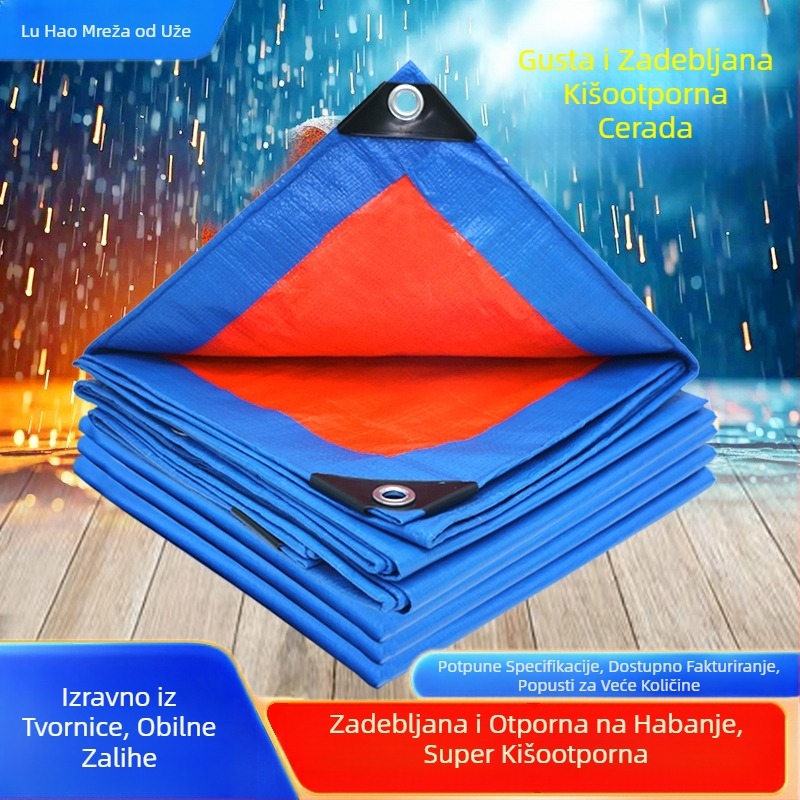 Vanjska platnena cerada za kamione otporna na kišu, vodootporna cerada, veleprodaja, zadebljana sjenila za zaštitu od sunca, vodootporna tkanina otporna na kišu