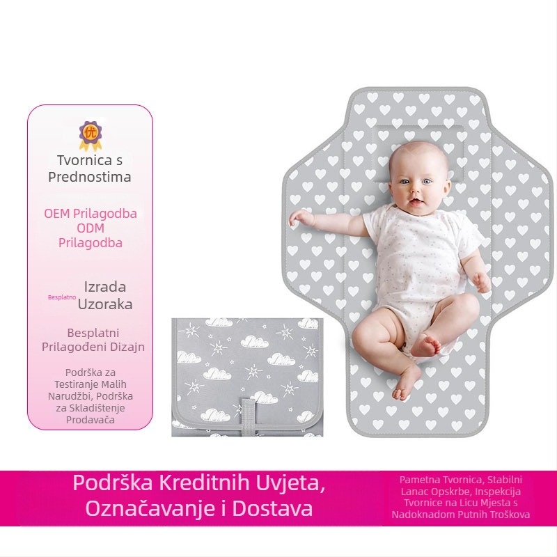 Podloga za pelene za bebe, vanjska višenamjenska torba za mame, podloga za pelene za majku i bebu, novo, Amazon 2025