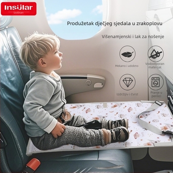 Vodootporni produžetak za dječje putno sjedalo u zrakoplovu, produžetak za dječje putno sjedalo s crtanim motivom, viseća mreža za putovanja u zrakoplovu