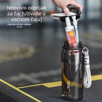 Tritan velika zapremnina plastična šalica za vodu otporna na visoke temperature Sportska šalica za odvajanje čaja veleprodaja ženske ljetne Ton šalice