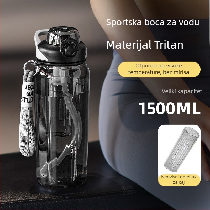 Tritan velika zapremnina plastična šalica za vodu otporna na visoke temperature Sportska šalica za odvajanje čaja veleprodaja ženske ljetne Ton šalice