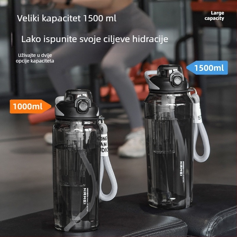 Tritan velika zapremnina plastična šalica za vodu otporna na visoke temperature Sportska šalica za odvajanje čaja veleprodaja ženske ljetne Ton šalice