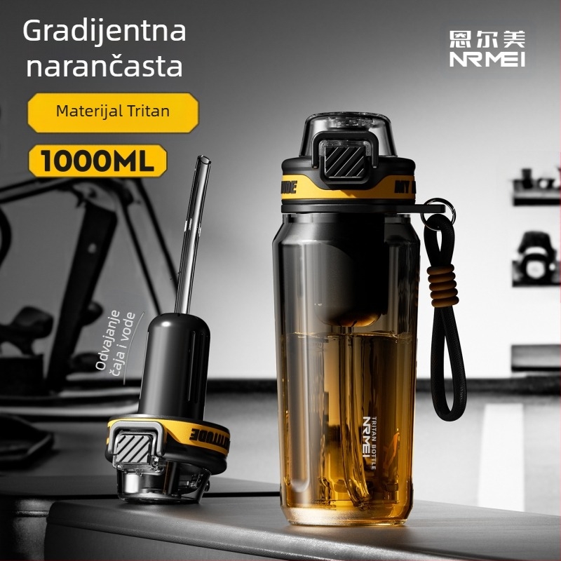 Tritan velika zapremnina plastična šalica za vodu otporna na visoke temperature Sportska šalica za odvajanje čaja veleprodaja ženske ljetne Ton šalice