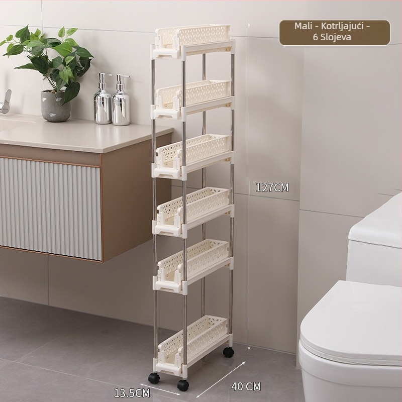 Stalak za odlaganje kolica, uklonjivi stalak za kuhinju, spavaću sobu, samostojeći stalak za sendviče, višeslojni stalak za odlaganje grickalica u dnevnoj sobi