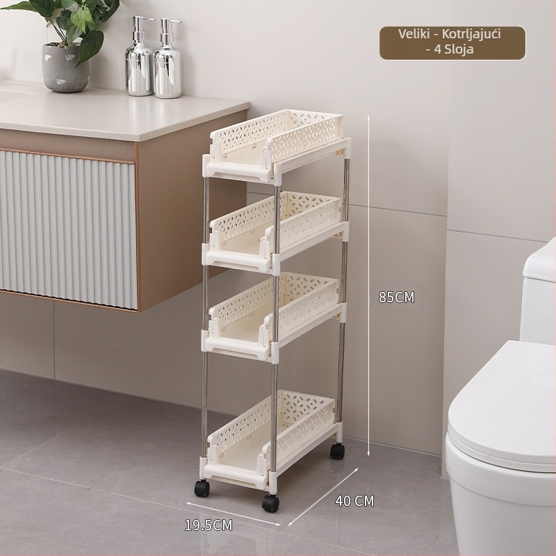 Stalak za odlaganje kolica, uklonjivi stalak za kuhinju, spavaću sobu, samostojeći stalak za sendviče, višeslojni stalak za odlaganje grickalica u dnevnoj sobi