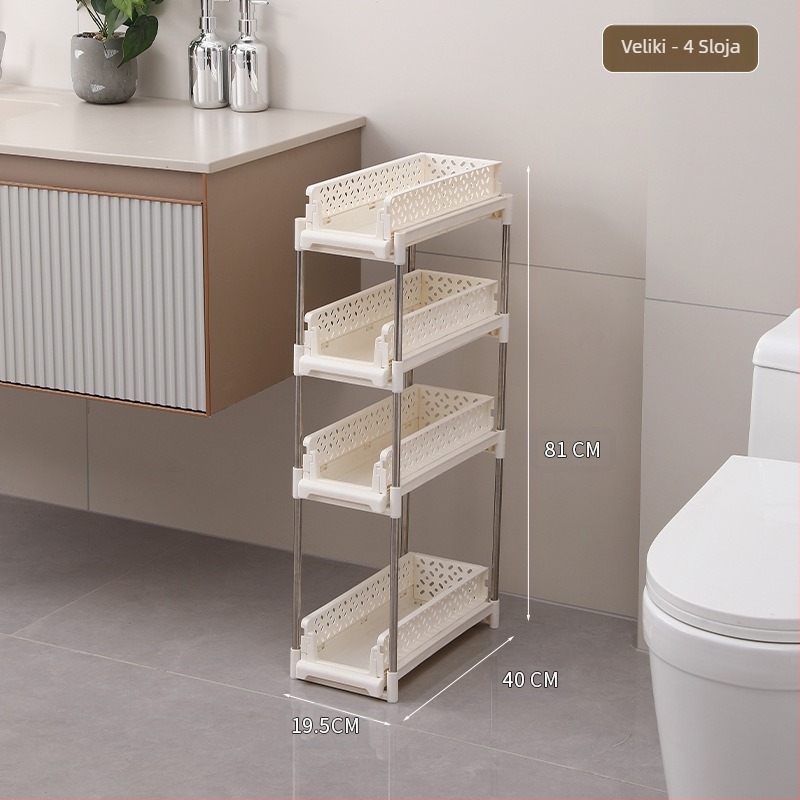 Stalak za odlaganje kolica, uklonjivi stalak za kuhinju, spavaću sobu, samostojeći stalak za sendviče, višeslojni stalak za odlaganje grickalica u dnevnoj sobi