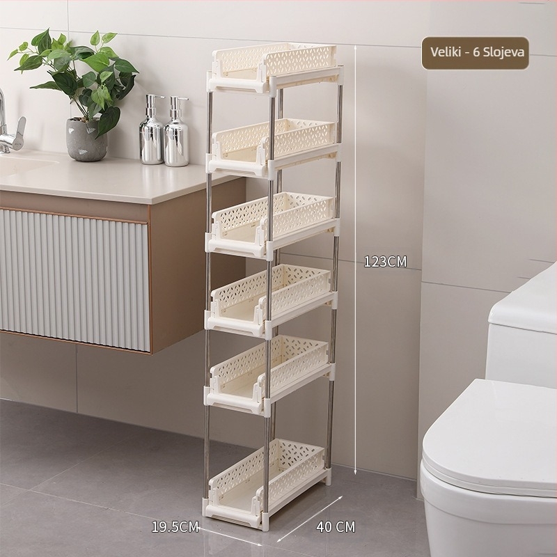 Stalak za odlaganje kolica, uklonjivi stalak za kuhinju, spavaću sobu, samostojeći stalak za sendviče, višeslojni stalak za odlaganje grickalica u dnevnoj sobi