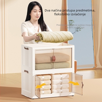 Sklopivi ormarić za pohranu s ladicama, dječji ormar, kućanski ormarić za grickalice, plastični ormarić za pohranu sitnica