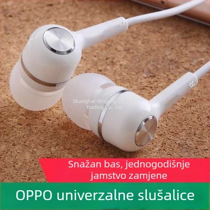 Originalni platinasti kabel za slušalice pogodan za Oppo Huawei Vivo mobilne telefone, slatke korejske verzije djevojačkih karaoke s mikrofonom