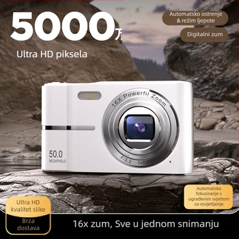 Prekogranični CCD digitalni fotoaparat za studente visoke razlučivosti, putni fotoaparat za početnike, jeftini fotoaparat za retro ručnu prtljagu, mala kartica