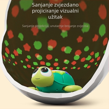 Amazon Multifunkcionalna igračka za učenje beba, penjanje, rasvjeta, glazbena projekcija, kornjača, umirujuća slagalica za malu djecu, stroj za rano obrazovanje