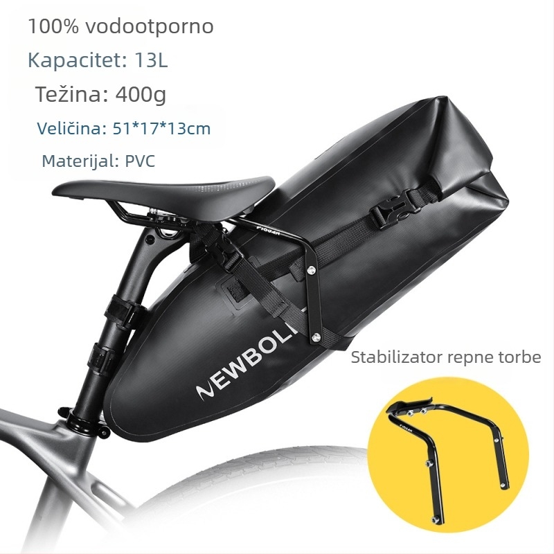 Okvir za stabilizator torbe za bicikl od aluminijske legure, ojačanje torbe za cestovni automobil, okvir protiv trešenja, može se ugraditi nosač za boce s vodom