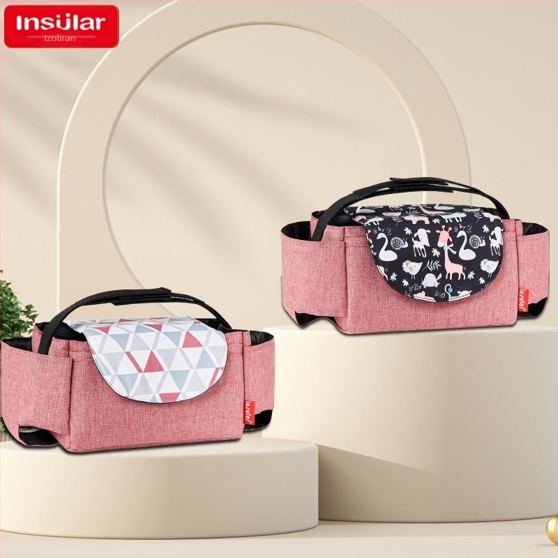 Prijenosna višenamjenska viseća torba za dječja kolica, vrećica za pohranu, vrećica za dječje bočice, vrećica za čašice za vodu, vrećica za pelene, viseća torba za dječja kolica, prekogranična