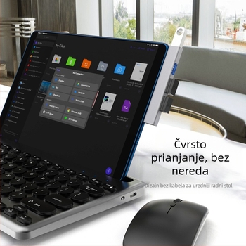 Računalo od aluminijske legure 3.0, prijenosno računalo, USB višenamjenski USB priključak za proširenje, bežični HUB, razdjelnik kabela