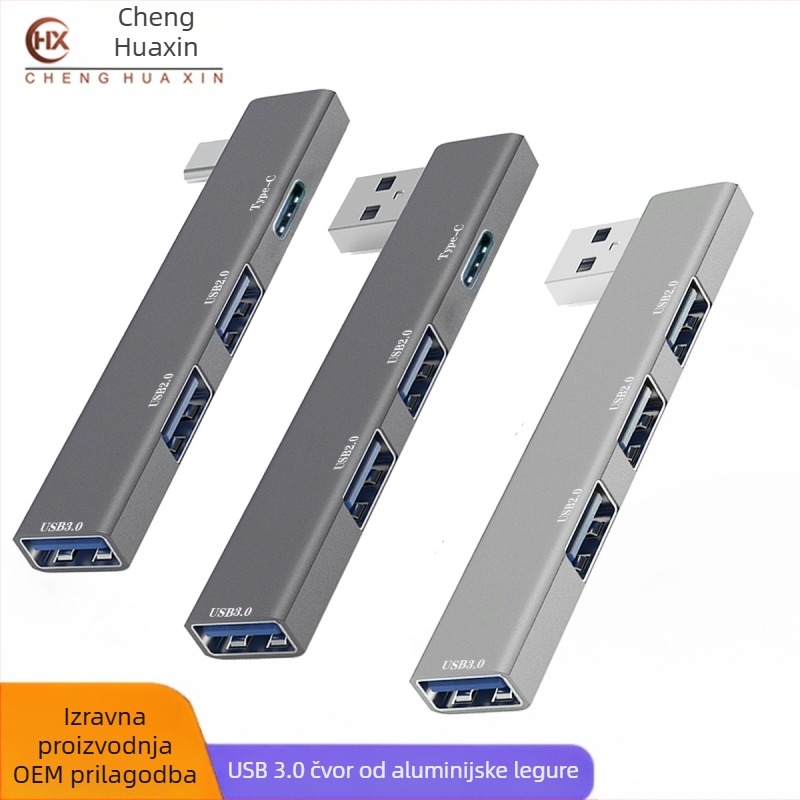 Računalo od aluminijske legure 3.0, prijenosno računalo, USB višenamjenski USB priključak za proširenje, bežični HUB, razdjelnik kabela