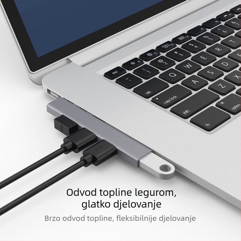 Računalo od aluminijske legure 3.0, prijenosno računalo, USB višenamjenski USB priključak za proširenje, bežični HUB, razdjelnik kabela
