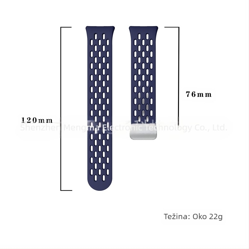Za Huawei WATCH Fit3 mrežasti silikonski remen s magnetskom kopčom Huawei Fit3 sat remen s preklopnom kopčom
