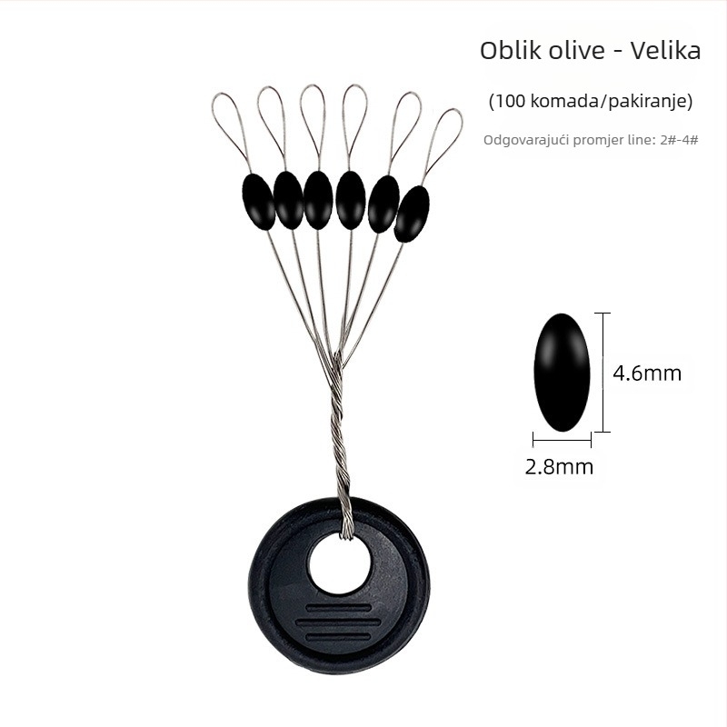 Gumeni plovak za ribolov, Space Bean 100 Grupa, konkurentan, crni, ravni stupac, maslinasto-zeleni, veleprodaja ribolovne opreme