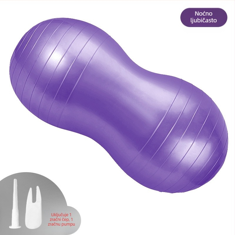 Napuhana zadebljana lopta od kikirikija, otporna na eksploziju, lopta za jogu, fitness lopta od PVC-a, masažna lopta za unutarnje sportove, kapsula za oporavak nakon poroda