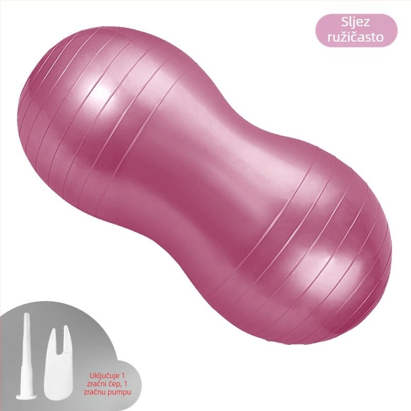 Napuhana zadebljana lopta od kikirikija, otporna na eksploziju, lopta za jogu, fitness lopta od PVC-a, masažna lopta za unutarnje sportove, kapsula za oporavak nakon poroda