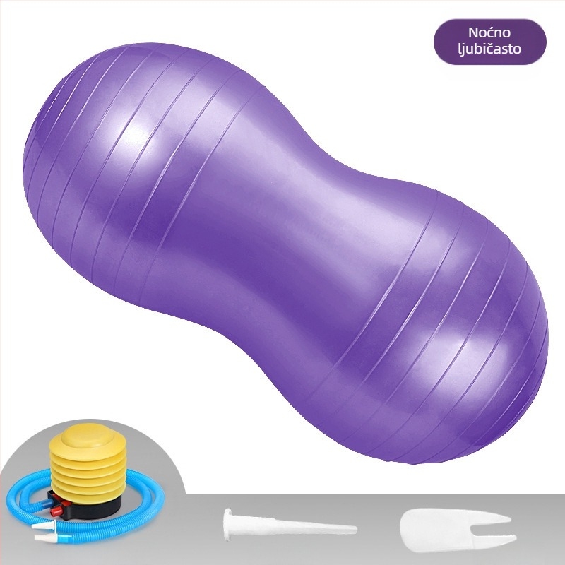 Napuhana zadebljana lopta od kikirikija, otporna na eksploziju, lopta za jogu, fitness lopta od PVC-a, masažna lopta za unutarnje sportove, kapsula za oporavak nakon poroda