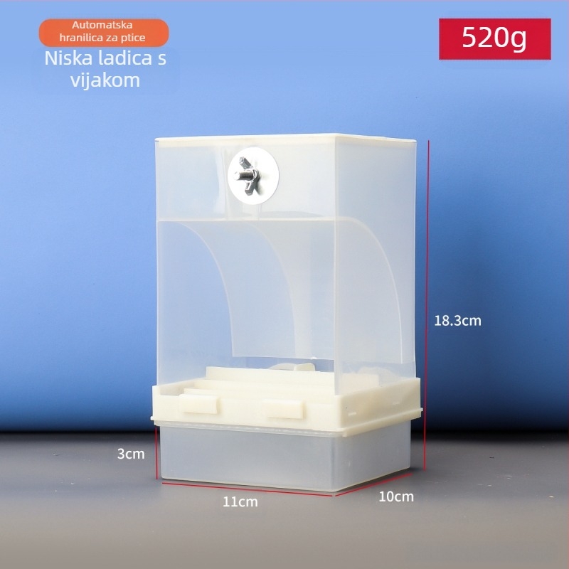 Kutija za hranu za papige, automatska hranilica protiv raspršivanja, vanjska hranilica za ptice s efektom prskanja, tigrova koža, božur, Xuan Feng pribor za ptice