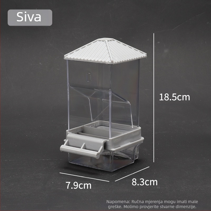 Kutija za hranu za papige, automatska hranilica protiv raspršivanja, vanjska hranilica za ptice s efektom prskanja, tigrova koža, božur, Xuan Feng pribor za ptice