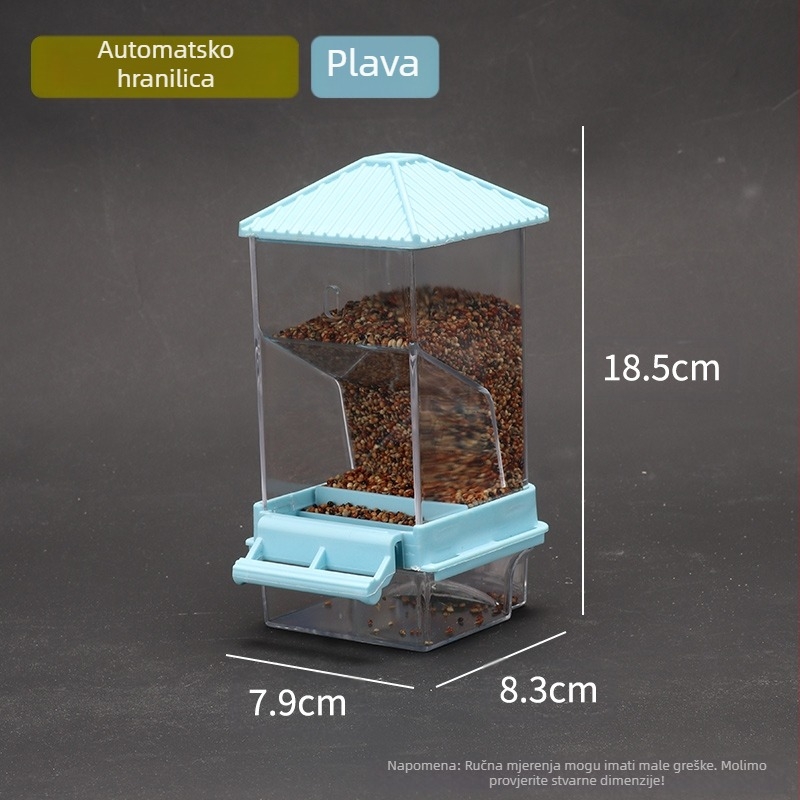 Kutija za hranu za papige, automatska hranilica protiv raspršivanja, vanjska hranilica za ptice s efektom prskanja, tigrova koža, božur, Xuan Feng pribor za ptice