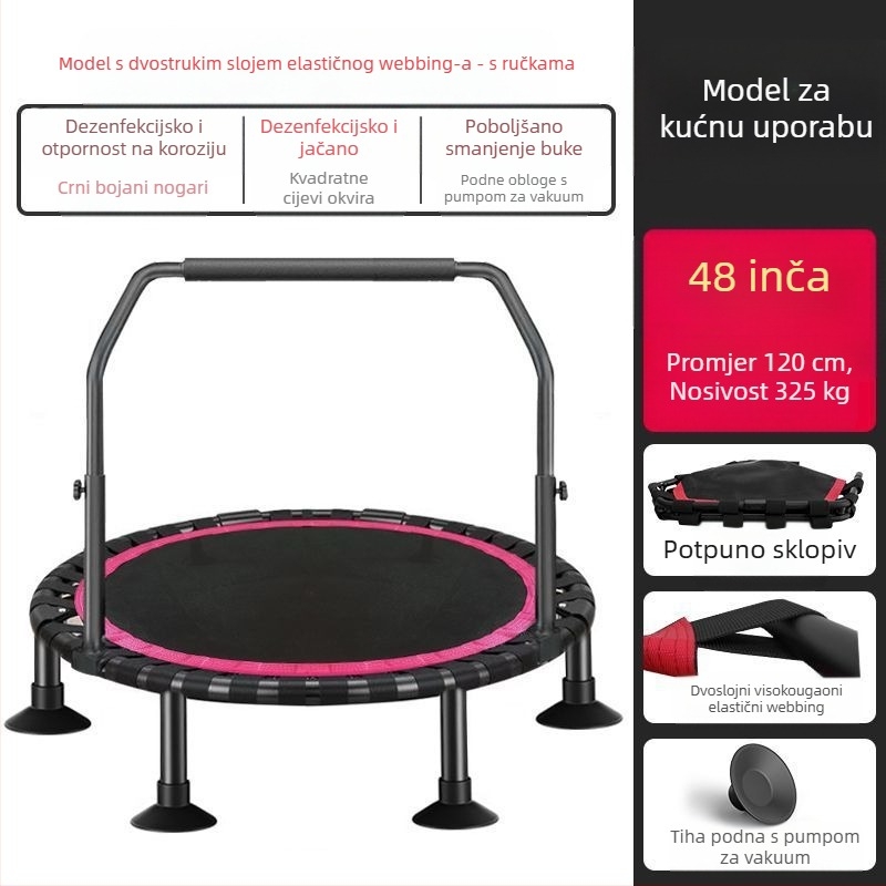 XSZ trampolin za odrasle i djecu, unutarnji prostor, kućni krevet za skakanje, teretana, krevet za trljanje za odrasle i djecu, krevet za mršavljenje i fitness