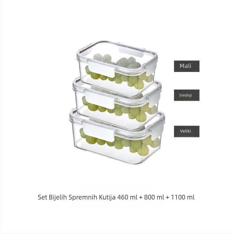 Kutija za svježe stvari, hladnjak prehrambene kvalitete, posebna kutija za pohranu smrznutih namirnica, zatvorena kutija s poklopcem, staklenka za hranu, orašaste plodove i voće