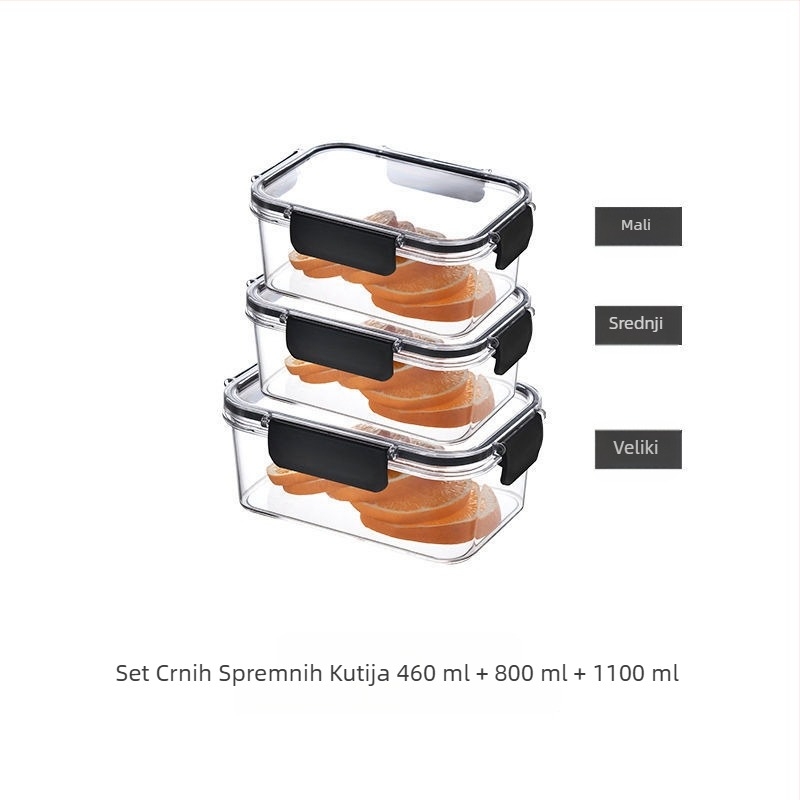 Kutija za svježe stvari, hladnjak prehrambene kvalitete, posebna kutija za pohranu smrznutih namirnica, zatvorena kutija s poklopcem, staklenka za hranu, orašaste plodove i voće