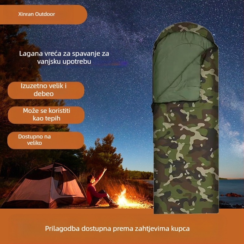 Prekogranična Amazon vanjska vreća za spavanje za odrasle, zimska hladnoća, kampiranje, hitne slučajeve, putovanja, planinarenje, kampiranje, vreća za spavanje