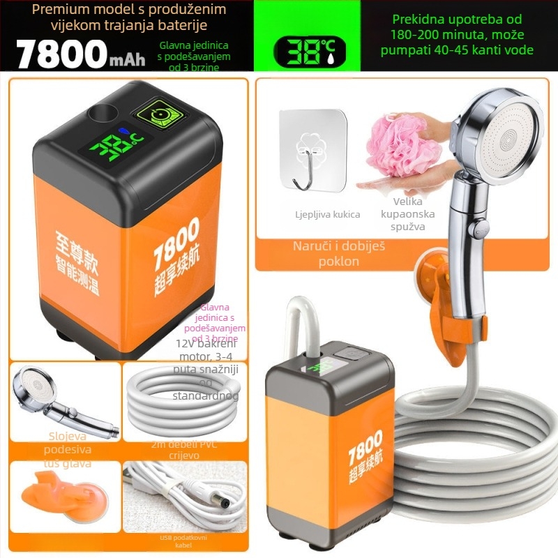 Besplatni seoski jednostavni tuševi za gradilište, vanjski studentski dom, kupka za studente, artefakt, punjiva kućanska tuš kabina