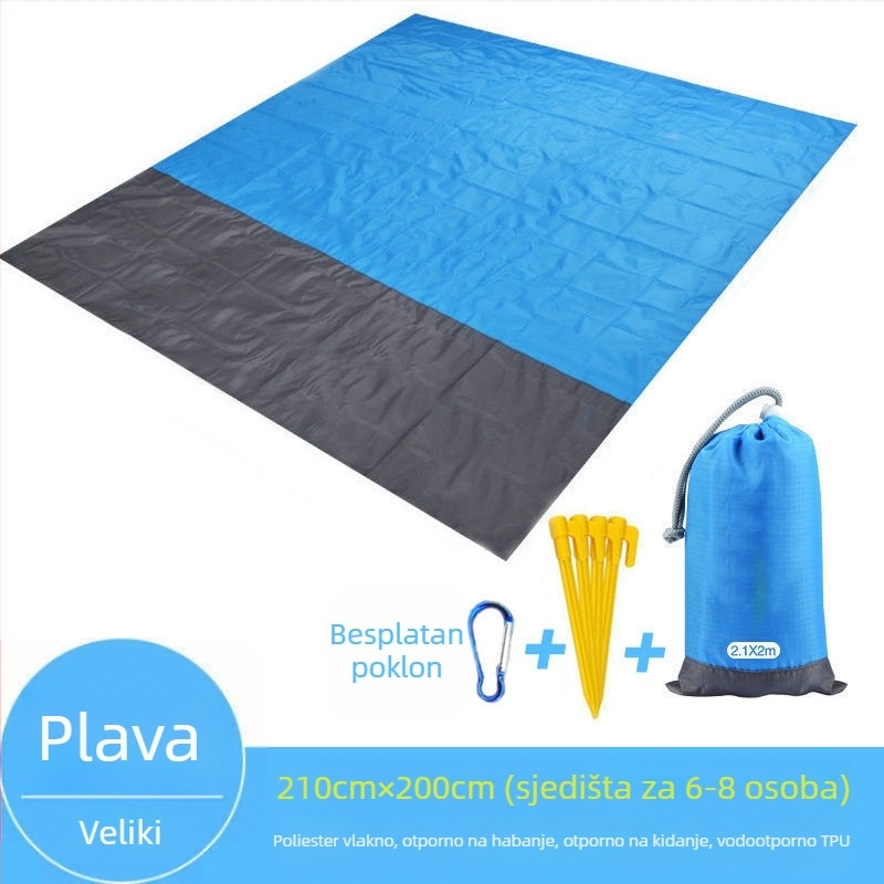 Vanjska prostirka za piknik, prostirka za plažu, džepna prostirka za kampiranje, prijenosna sklopiva prostirka za plažu uz more, dropshipping