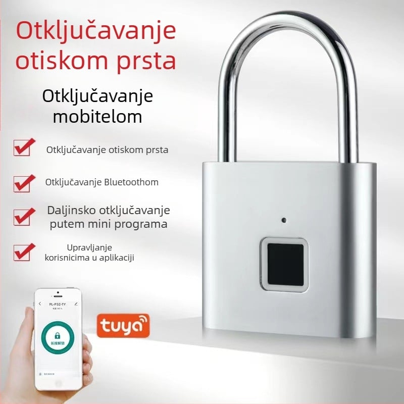 Vanjski lokot za otiske prstiju Izvor proizvođača Izravna prodaja Bluetooth lokot za otiske prstiju Lokot za otiske prstiju