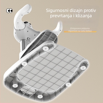 Stalak za kupanje za bebe, Podesivi stalak za kupanje, Sklopivi stalak za kupanje za djecu koji može sjediti i stajati