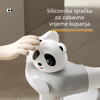 Stalak za kupanje za bebe, Podesivi stalak za kupanje, Sklopivi stalak za kupanje za djecu koji može sjediti i stajati