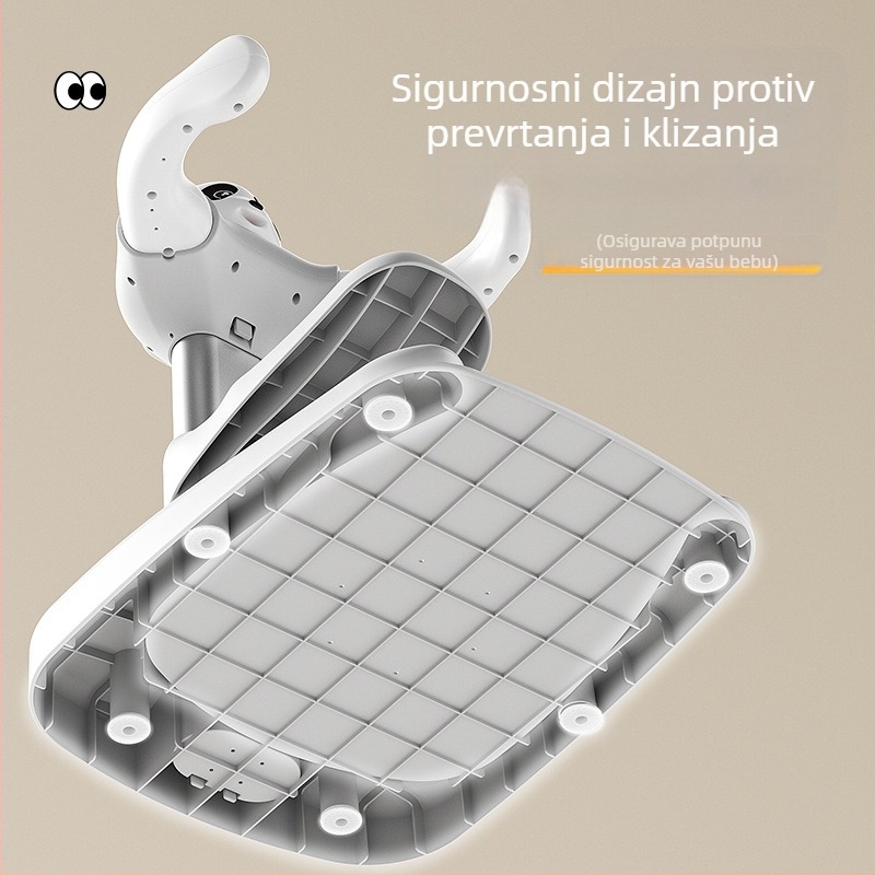 Stalak za kupanje za bebe, Podesivi stalak za kupanje, Sklopivi stalak za kupanje za djecu koji može sjediti i stajati