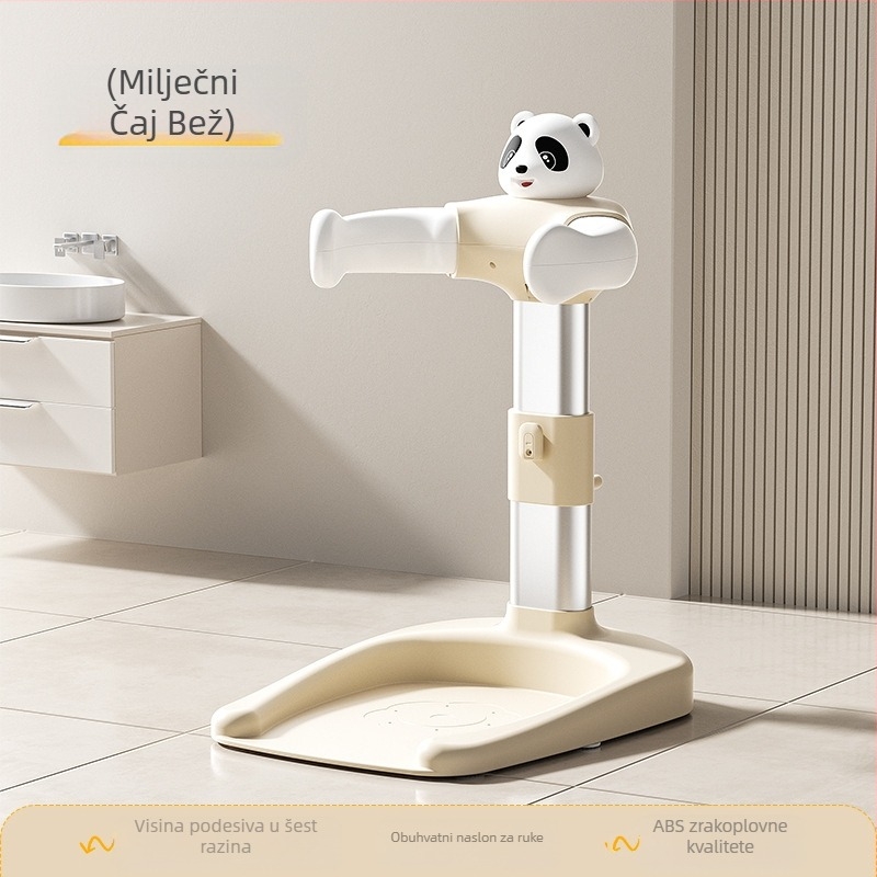 Stalak za kupanje za bebe, Podesivi stalak za kupanje, Sklopivi stalak za kupanje za djecu koji može sjediti i stajati