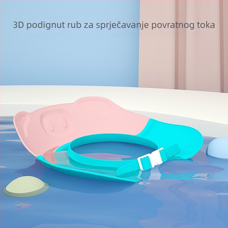 Kapa za pranje kose za bebe, dječja kapa za pranje kose, artefakt za blokiranje vode, zaštita za uši, kapa za tuširanje za bebe, veleprodaja