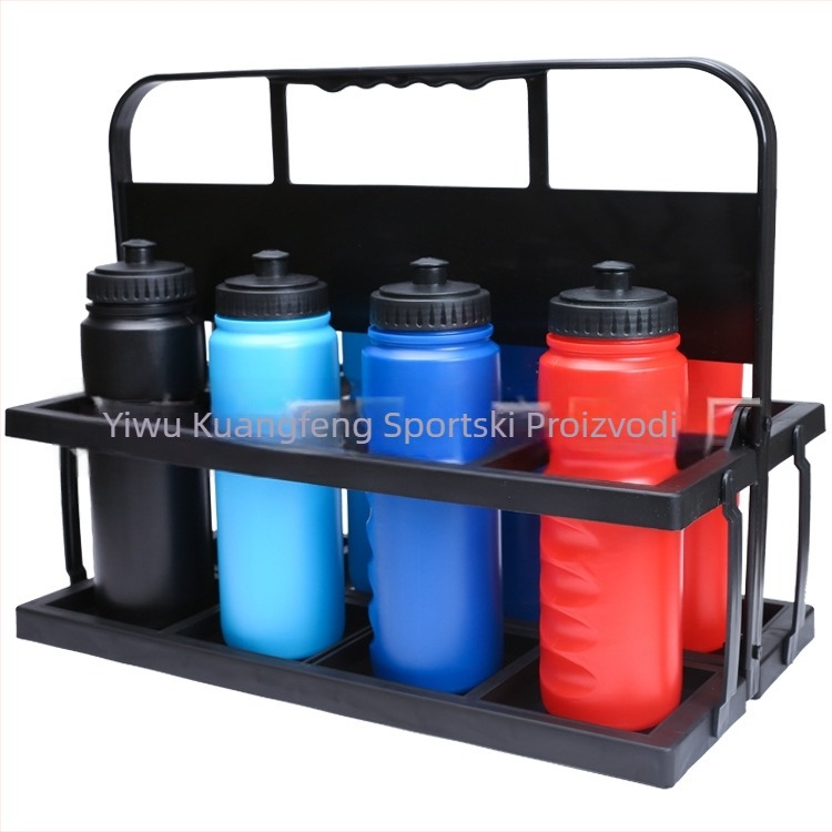 Veleprodaja prijenosnog držača za kuhalo za vodu, sklopivog sportskog kuhala za vodu za košarkaše, držača za čaše za vodu s osam rupa, pribora za trening nogometa