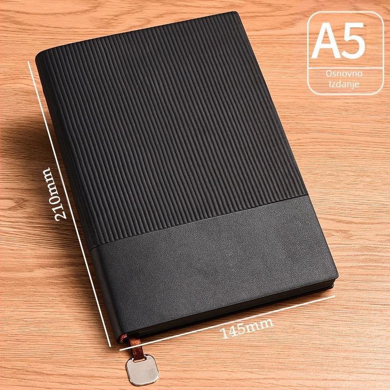 Vrhunski dvobojni blok za pisanje od umjetne kože, poslovni set bilježnica A5, jednostavan poklon kutija