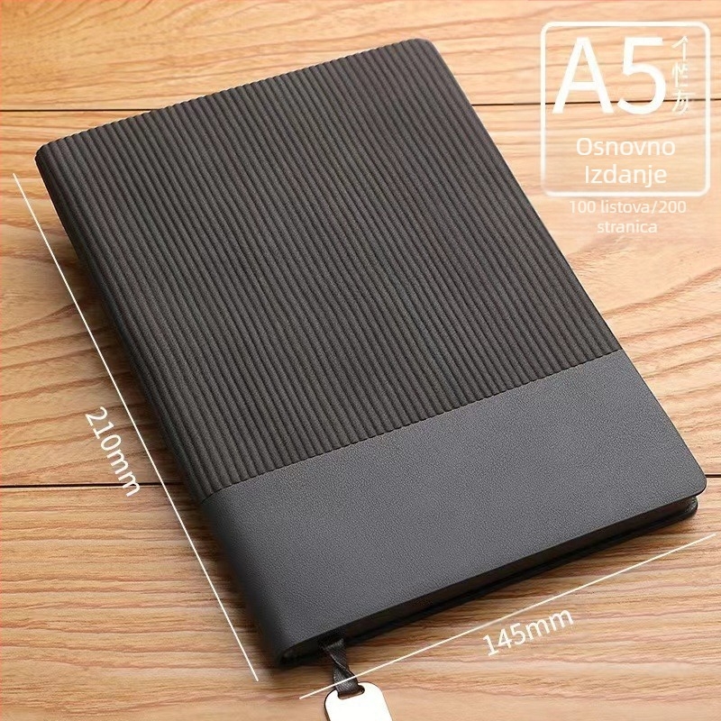 Vrhunski dvobojni blok za pisanje od umjetne kože, poslovni set bilježnica A5, jednostavan poklon kutija