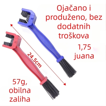 Veleprodaja trostrane četke za čišćenje lanca, četke za lanac bicikla, četkica za lanac motocikla, ploča za čišćenje, velika četka