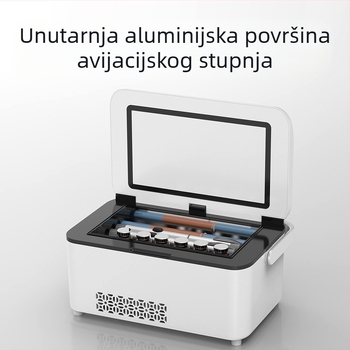Kubao prijenosni hladnjak za inzulin, mini automobilski kućni hladnjak s dvojnom namjenom, hlađenje od 0-8 stupnjeva, US8 punjivi mali hladnjak