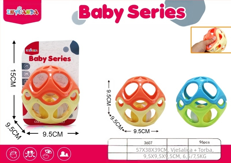 [Vrući model za majku i bebu] Zvečka za bebe, Manhattan, loptica za hvatanje ruku, rano obrazovanje, trening senzorne integracije, igračka s lopticom za hvatanje ruku