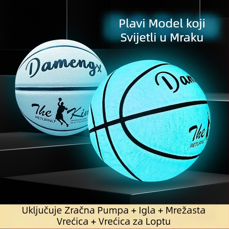 Autentična svjetleća profesionalna br. 5 br. 7 košarkaška lopta za djecu i odrasle, osnovnoškolce, vanjska posebna standardna košarkaška lopta otporna na habanje